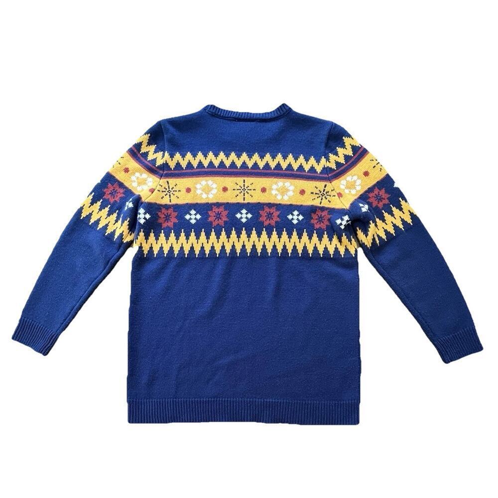 Anthony Richard’s VTG Women Nordic Fair Isle Snowflake Knit Sweater Blue Size M - Picture 2 of 8